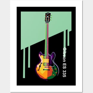 Guitar Gibson In Pop Art Posters and Art